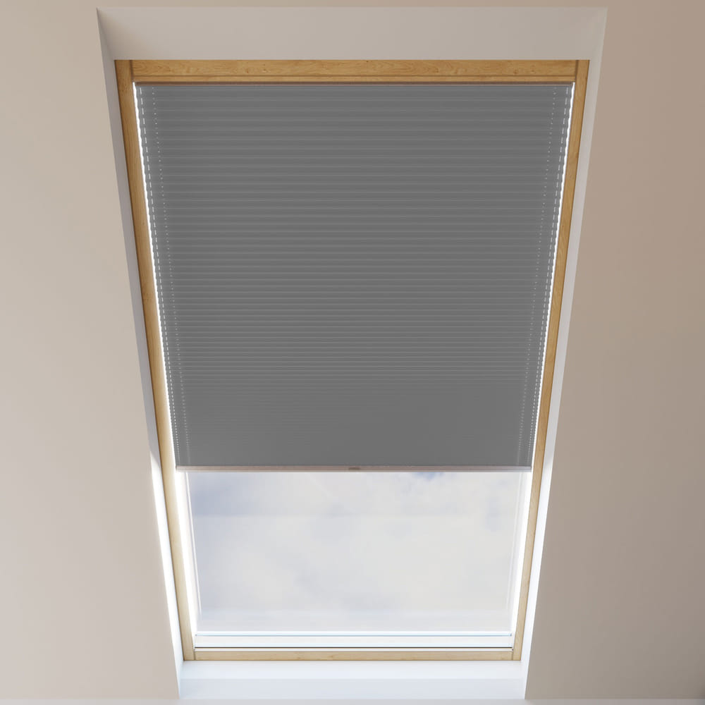 Cortina Plisada para Ventanas de Tejado, Opaco, a Medida, Tempo Semillas de girasol 