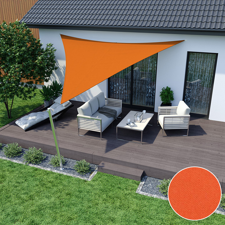 Toldo Vela Impermeable, Triangular, Naranja