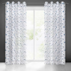 Podgląd: Cortina con Estampado de Flores, con Ojales, Producto Terminado Preestreno: Cortina con Estampado de Flores, con Ojales, Producto Terminado