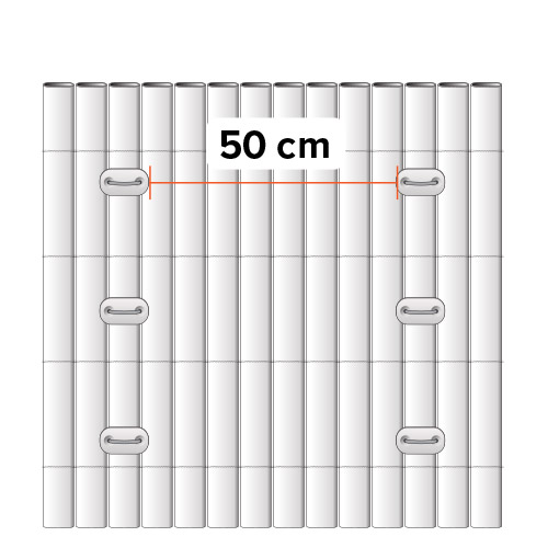 Privacy fence PVC roll 