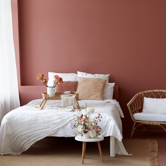 cortina con tejido translúcido se puede usar en el dormitorio