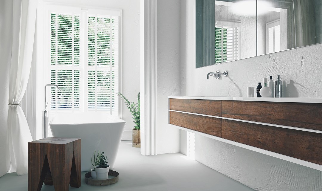 las persianas venecianas de aluminio y PVC son perfectas para casa de baño