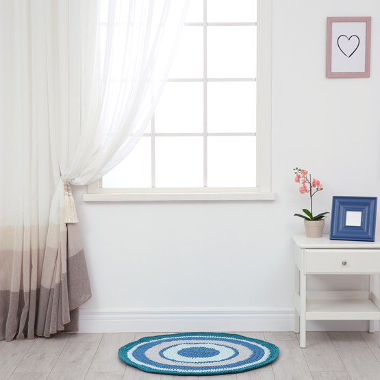 cortinas transparentes con estampado de rayas