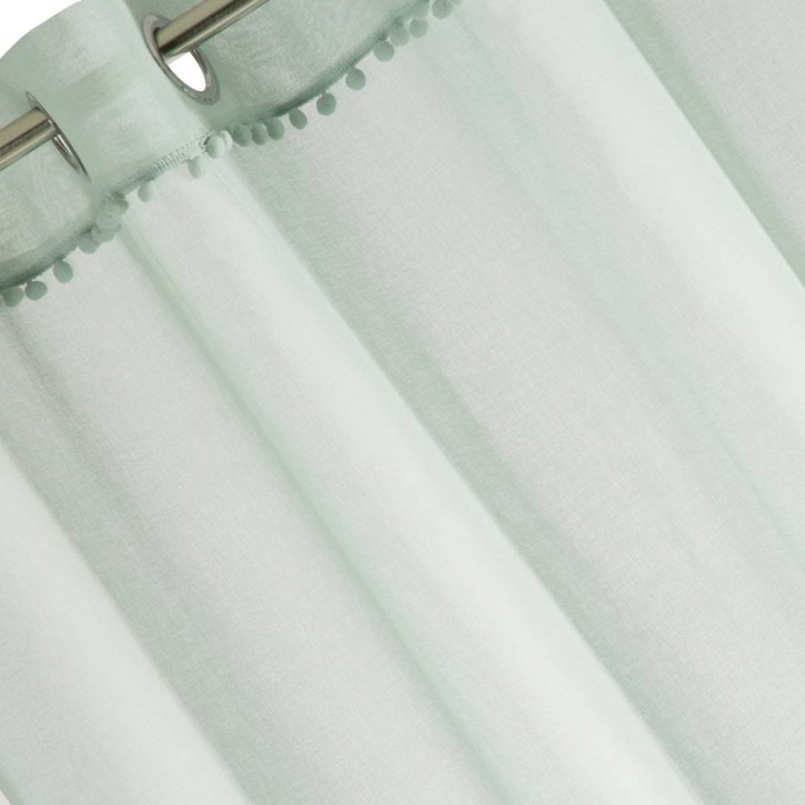 Cortina con Adornos, Tejido Transparente, Producto Terminado