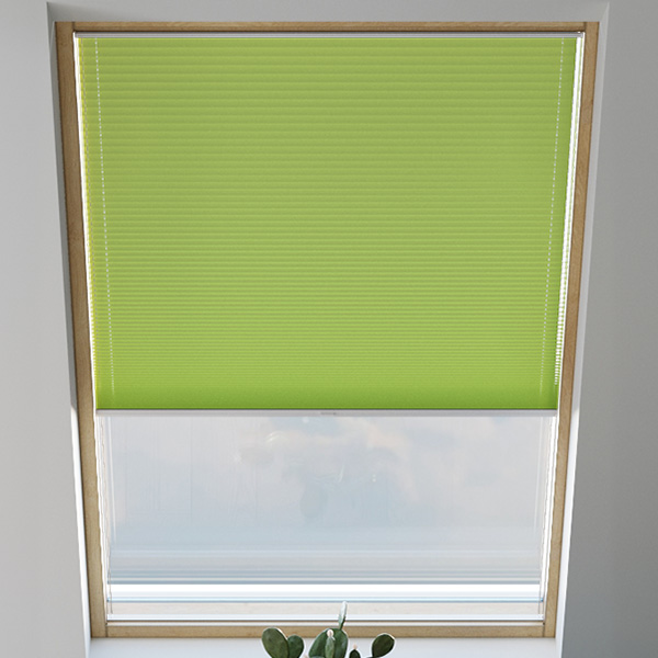 Cortina Plisada para Ventanas de Tejado, Térmico, a Medida, Concerto Verde