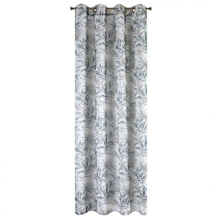 Cortina con Estampado de Flores, con Ojales, Producto Terminado