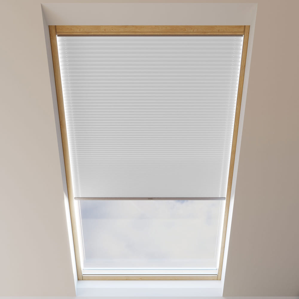 Cortina Plisada para Ventanas de Tejado, Opaco, a Medida, Tempo Coco