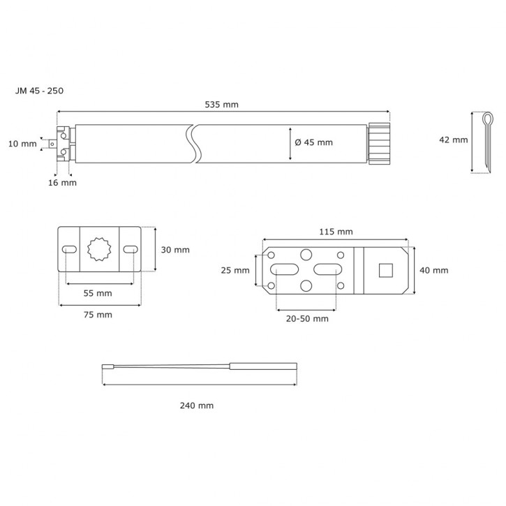 Motor Tubular para Persianas JM