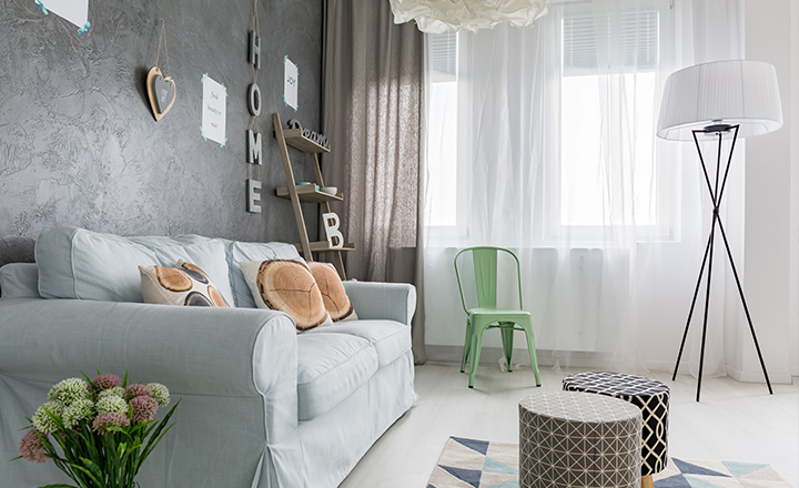 Cortinas lonetas para salones