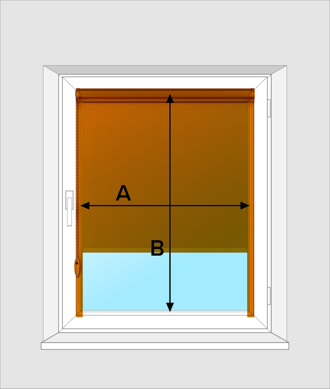 Instalación en la ventana (los estores can cajón)