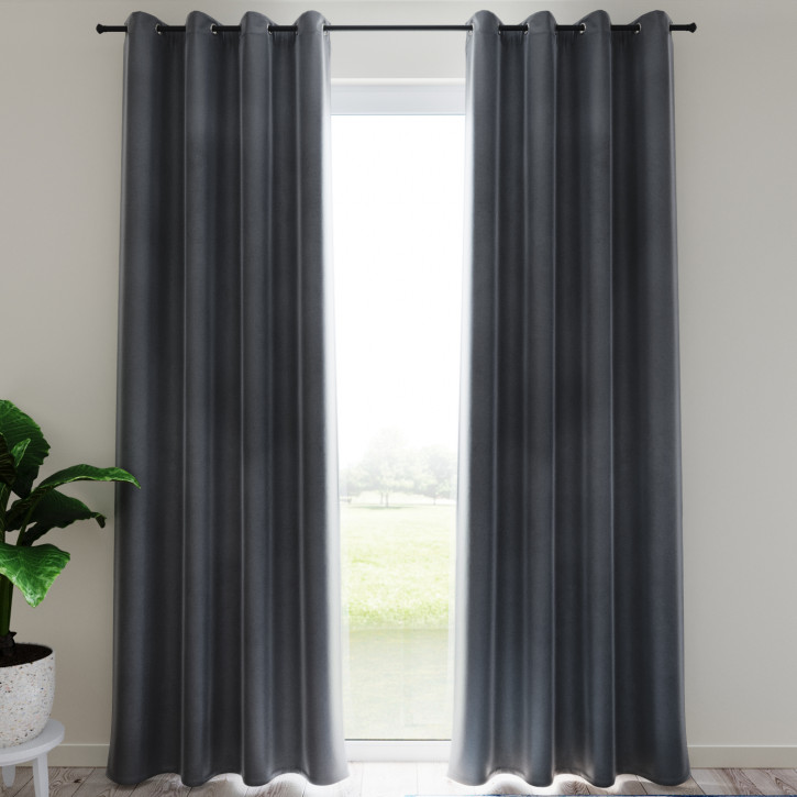 Cortina con Ojales, Tejido Opaco, Producto Terminado