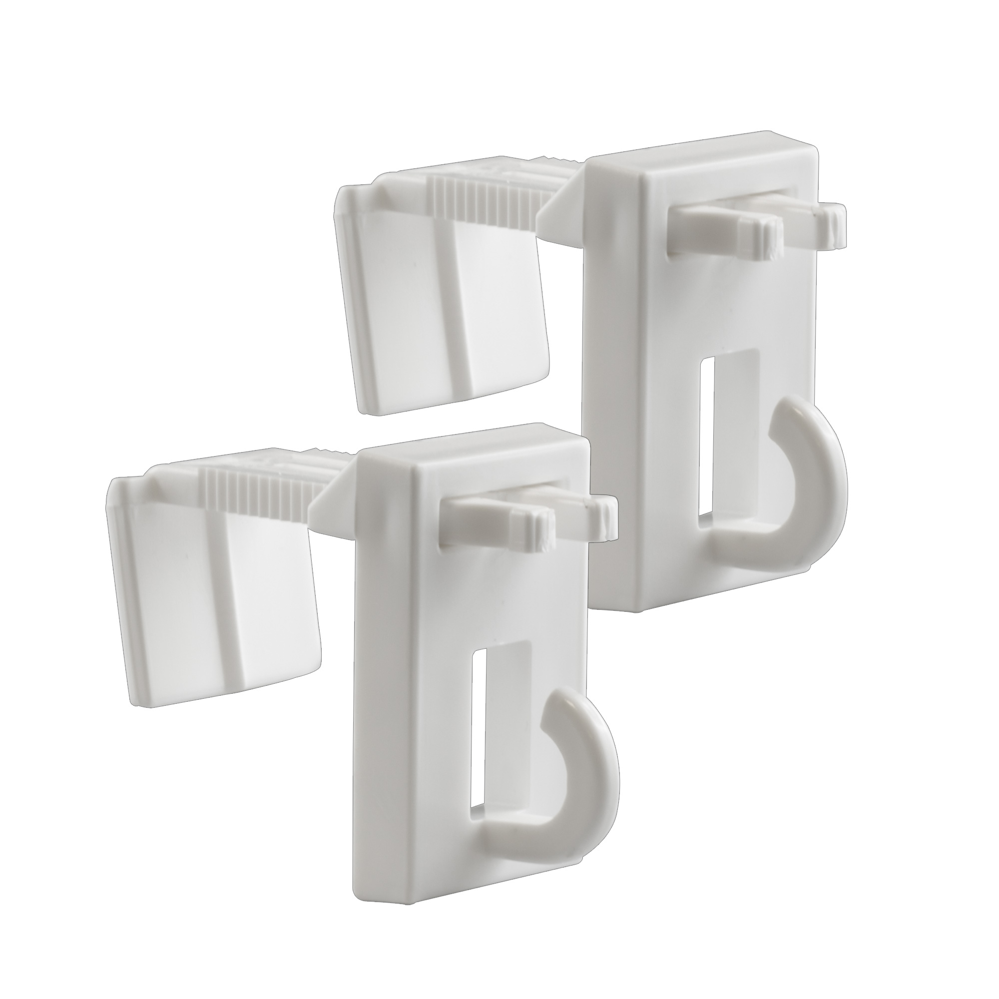 Soportes de Fijación EasyFit para los Estores de Bambú, Blancos, 2 Unidades